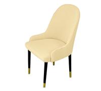 HDSDVNON Funda For Silla De Comedor con Reposabrazos Fibra Poliéster Alta Elasticidad For Decoración del Hogar Y El Hotel, Disponible En 7 Colores Naturales(Cream Yellow,1 Set)