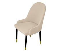 HDSDVNON Funda For Silla De Comedor con Reposabrazos Fibra Poliéster Alta Elasticidad For Decoración del Hogar Y El Hotel, Disponible En 7 Colores Naturales(Milk Apricot,2 Set)