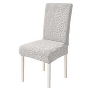 HDSDVNON Funda Protectora for Silla de Comedor de Alta Elasticidad, diseño Integral, Ideal for familias y Banquetes.(Smoky Gray,6 Set)