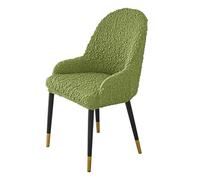 HDSDVNON Funda Universal For Silla De Comedor con Respaldo Curvo Y Reposabrazos Fibra Poliéster Alta Elasticidad, Ideal For Múltiples Situaciones(Avocado Green,6 Set)