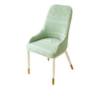 HDSDVNON Juego De Fundas Silla Curvas Alta Elasticidad, Fibra Poliéster Lavable A Máquina, Aptas For Múltiples Situaciones, Frescos(Grass Green,1 Set)