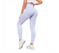 HDSDVNON Leggings De Compresión Cintura Alta For Mujer: Efecto Suavizante 3D, Control Barriga Y Levantamiento Melocotón, Pantalones Yoga Transpirables(Violett,S)