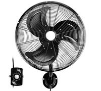 HDSDVNON Ventilador oscilante de Pared Industrial de 18 Pulgadas: Flujo de Aire de Alta Intensidad de 4592 CFM, Motor de 3 velocidades y aspas de Aluminio.