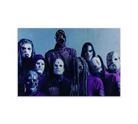HDSHJFIK Póster clásico de banda de metal pesado para miembros de Slipknot, pintura decorativa, lienzo, póster de pared e imagen artística moderna para decoración de dormitorio familiar, pósteres de