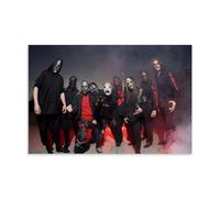 HDSHJFIK Póster de metal alternativo para miembros de Slipknot, pintura decorativa, lienzo, póster de pared e imagen artística moderna para decoración de dormitorio familiar, 60 x 90 cm