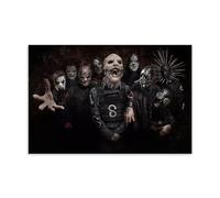 HDSHJFIK Póster decorativo con diseño de miembros de Band Slipknot para pared e impresión artística moderna para dormitorio familiar, 24 x 36 pulgadas (60 x 90 cm)