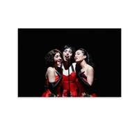 HDSHJFIK Póster decorativo de la película Divinas Piano Tour Femenino Trío Vocal Barcelona, lienzo decorativo para pared e impresión artística moderna para dormitorio familiar, pósteres de decoración