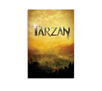 HDSHJFIK Póster decorativo de la película La leyenda de Tarzán con la hermosa selva, lienzo para pared e impresión artística moderna para decoración de dormitorio familiar, 12 x 18 pulgadas (30 x 45