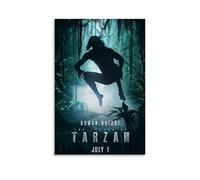 HDSHJFIK Póster decorativo de la película The Legend of Tarzan de la selva, póster decorativo para pared e impresión artística moderna para dormitorio familiar, 40 x 60 cm