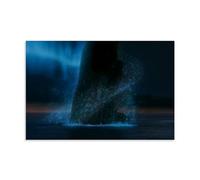 HDSHJFIK Póster decorativo de película de terror de barco fantasma Liberación de almas heridas, póster decorativo de pared e imagen artística moderna para decoración de dormitorio familiar, 12 x 18