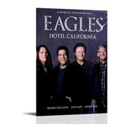 HDSHJFIK Póster decorativo de The Eagles Album Hotel California, póster decorativo de pared e imagen artística moderna para decoración de dormitorio familiar, 50 x 75 cm