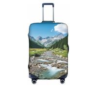 HDSKFNS Alpine Scenery Vivid Sky Above Print - Fundas para maletas de equipaje de viaje, para maletas de 45,7 a 81,3 cm, White, L