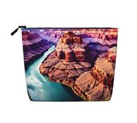 HDSKFNS Beauty Grand Canyon - Bolsa de maquillaje para mujer, bolsa de maquillaje de viaje con cremallera, ideal para uso diario