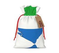 HDSKFNS Bolsa de arpillera de Navidad con diseño de bandera de Sierra Leona, con cordón, para vacaciones, Año Nuevo, fiesta, hogar, oficina