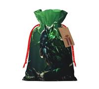 HDSKFNS Búho creencias Navidad yute bolsa con cordón de Navidad Vacaciones Año Nuevo Fiesta Home Office Embalaje