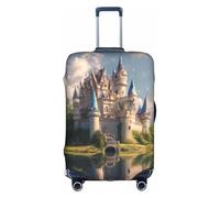 HDSKFNS Dream-Like Fairy Tale Castle03 - Fundas para maletas de 45 a 81 cm, Blanco, large