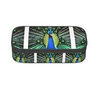 HDSKFNS Estuche de lápices con estampado de pavo real fresco, estuche de lápices, gran capacidad, perfecto para el trabajo y los viajes