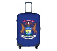 HDSKFNS Funda para maleta de viaje con estampado de bandera del estado de Michigan, para maletas de 45,7 a 81,3 cm, White, XL