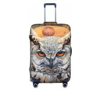 HDSKFNS Fundas de maleta con estampado de búhos creencias para equipaje, funda de equipaje de viaje, se adapta a maletas de 18 a 32 pulgadas, White, XL