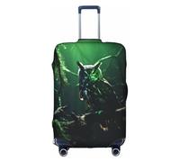 HDSKFNS Fundas de maleta con estampado de búhos creencias para equipaje, funda de equipaje de viaje, se adapta a maletas de 18 a 32 pulgadas, White, M
