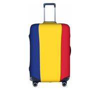 HDSKFNS Fundas para maletas con estampado de bandera de Rumania para maleta, funda de equipaje de viaje, para maletas de 45,7 a 81,3 cm, White, M