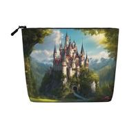HDSKFNS Legendary Fairy Tale Castle03 - Bolsa de maquillaje con estampado de cuento de hadas para mujer, bolsa de maquillaje con cremallera, ideal para uso diario y viajes