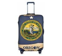 HDSKFNS Map03 - Funda de maleta con estampado de bandera de Oregon para maletas de 45,7 a 81,3 cm, blanco, M