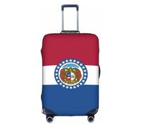 HDSKFNS Missouri State - Funda de maleta con estampado de bandera del estado de Missouri para maletas de 45,7 a 81,3 cm, blanco, M