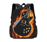 HDSKFNS Mochila de viaje de negocios de tela Oxford impresa guitarra eléctrica con gran capacidad para portátil mochila universitaria
