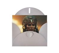 HDSKFNS Tarjetas de felicitación impresas de la serie de la tribu del antiguo Egipto de 15,2 x 10,2 cm, tarjetas de papel perlado con sobres, para cumpleaños, boda, condolencias
