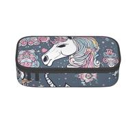HDSKFNS Unicorn Design03 - Estuche para lápices de artistas, rotuladores, gran capacidad, perfecto para el trabajo y viajes