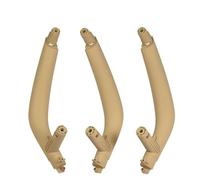 HDSNWG 3 Unids/set LHD RHD Negro De Fibra Carbono Interior Del Coche Manija La Puerta Pasajero Panel Para X5 X6 F15 F16 2014-2018 cubierta protectora(Beige-LHD)