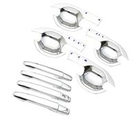 HDSNWG Cubierta Cromada De Manija Puerta Llave Inteligente/pegatina Embellecedora Cuenco Para M&itsubishi Para Outlander 2013-2017 Moldura Guarnición Coche Protección(T20)