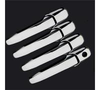 HDSNWG Cubierta De Manija Puerta Coche Fibra Carbono Cromada, Pegatina Estilo, Accesorios para Ford para Mustang 2005-2011 Cubrir Pegatinas(Chrome Handle)