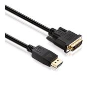 HDSupply DC045-010 Cable de conexión DisplayPort / DVI (DisplayPort macho - DVI Single Link macho), contactos dorados, 1.00 m, negro