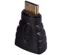 HDSupply HA030 Adaptador Mini HDMI - HDMI (Mini HDMI C macho (19pol) a HDMI A hembra (19pol)), negro