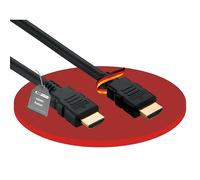 HDSupply HC000-005E Cable HDMI de alta velocidad con Ethernet HDMI-A macho (19 pines) a HDMI-A macho (19 pines) 2 veces blindado contactos chapados en oro, 0,50m, negro