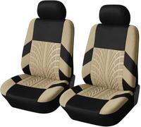 HDTTFECSK Fundas Asientos Coche para Fiat Croma 2005-2010, Protector de Asiento Delantero con Diseño Deportivo de Huella de Neumático, Pack de 2,C
