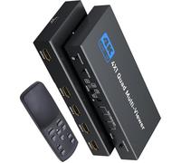 HDTV 4x1 Multi-viewer 4 puertos Splitter Switcher para visualización simultánea, conmutación sin costuras, 4K UHD en tiempo real, multipantalla, conmutador Hdtv para juegos