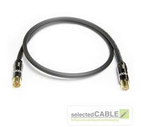 HDTV Cable De Antena 6m 120dB 3-fach Blindado Clase A Negro IEC+ HI-ANCM01