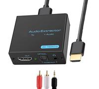 HDTV Sound Extractor 4K HDTV Splitter Adapter Converter 3.5mm Left Right Sound Out 5.1 HDCP 1080P