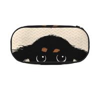 HDTVTV Amor de Cachorro de Perro Salchicha Estuche para lápices, Estuche portátil con Cremallera, Estuche para cosméticos