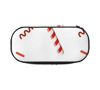 HDTVTV Bastón de Caramelo Estuche para lápices, Estuche portátil con Cremallera, Estuche para cosméticos