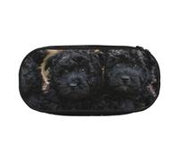 HDTVTV Cachorros de la Familia Affenpinscher Perros Negros Mono Estuche para lápices, Estuche portátil con Cremallera, Estuche para cosméticos