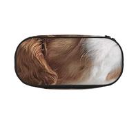 HDTVTV Cara de Cavalier King Charles Spaniel Estuche para lápices, Estuche portátil con Cremallera, Estuche para cosméticos