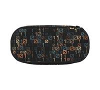 HDTVTV Código de computadora del Programador Estuche para lápices, Estuche portátil con Cremallera, Estuche para cosméticos