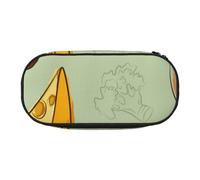 HDTVTV Doodle de brócoli, Queso y Aguacate Estuche para lápices, Estuche portátil con Cremallera, Estuche para cosméticos