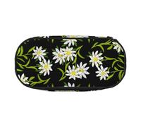 HDTVTV Edelweiss Alpino Suizo Floral Estuche para lápices, Estuche portátil con Cremallera, Estuche para cosméticos
