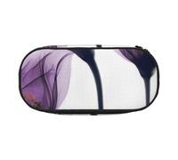 HDTVTV Flores de Esperanza de Color Lavanda púrpura Estuche para lápices, Estuche portátil con Cremallera, Estuche para cosméticos