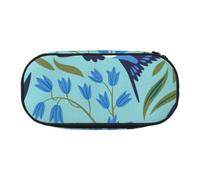HDTVTV Golondrinas Voladoras Flores de Primavera Estuche para lápices, Estuche portátil con Cremallera, Estuche para cosméticos